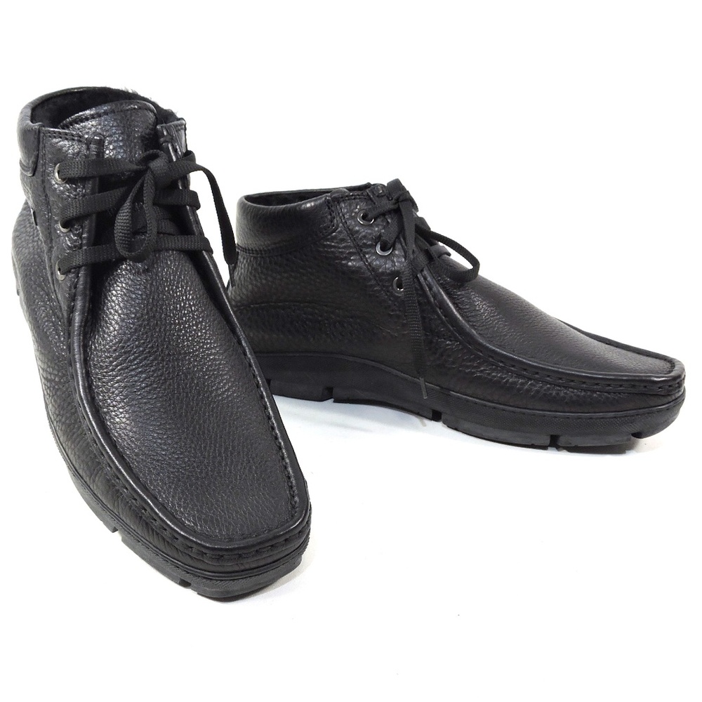 BALDININI 🇮🇹 MEN'S BLACK SOFT LEATHER COMFORT WINTER BOOTIE